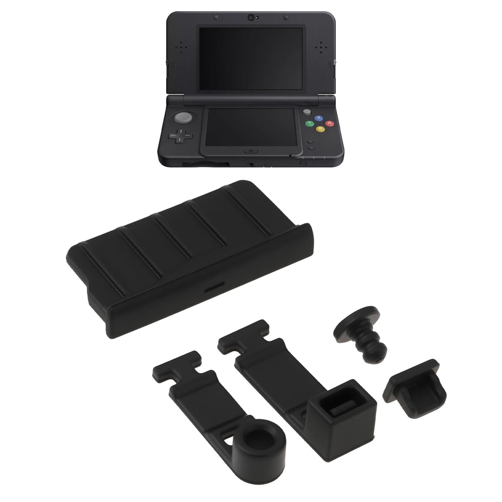 Game Console Card Slot Silicone Plug 2 Sets Black A434166