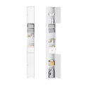 Narrow White Bathroom Storage Cabinet M3641