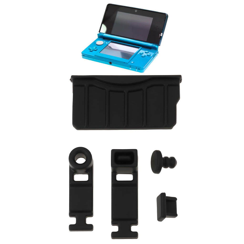 Game Console Card Slot Silicone Plug 2 Sets Black A434166