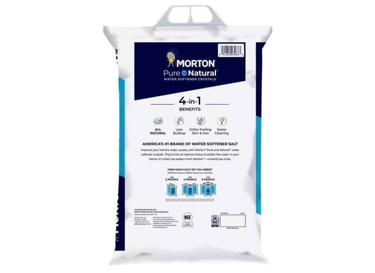 Pure and Natural Water Softener Crystals 40 lb 6 Packs G3276
