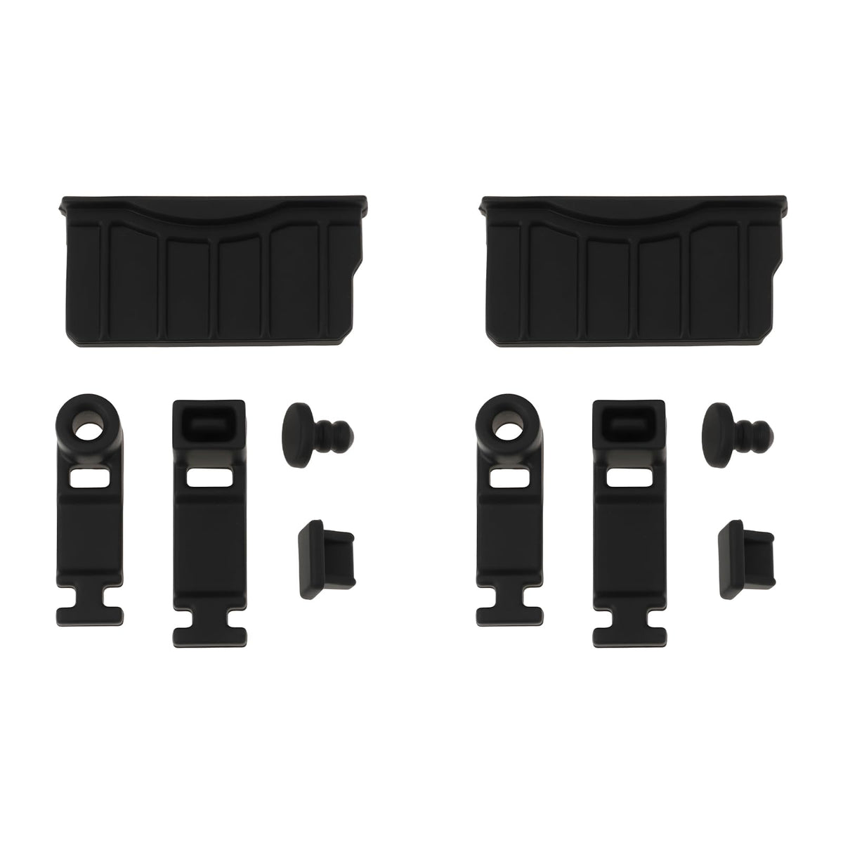 Game Console Card Slot Silicone Plug 2 Sets Black A434166