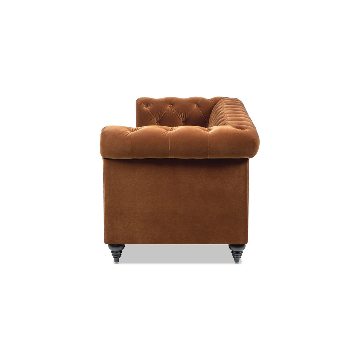88" Burnt Orange Performance Velvet Sofa D868685