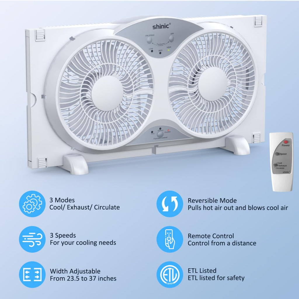 9" Reversible 3-Speed Window Fan I469