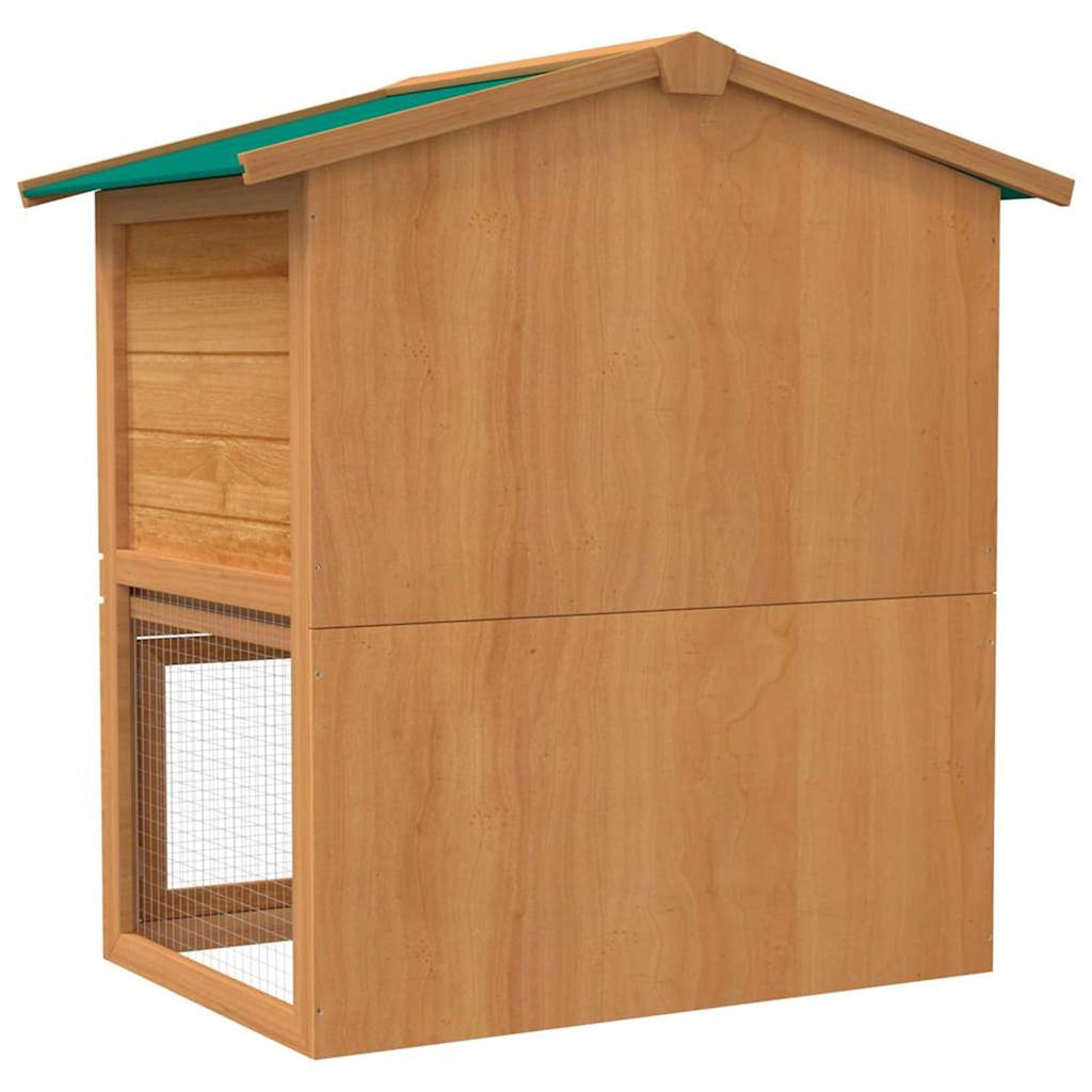 2-Tier Wooden Rabbit Hutch with Ramp S676