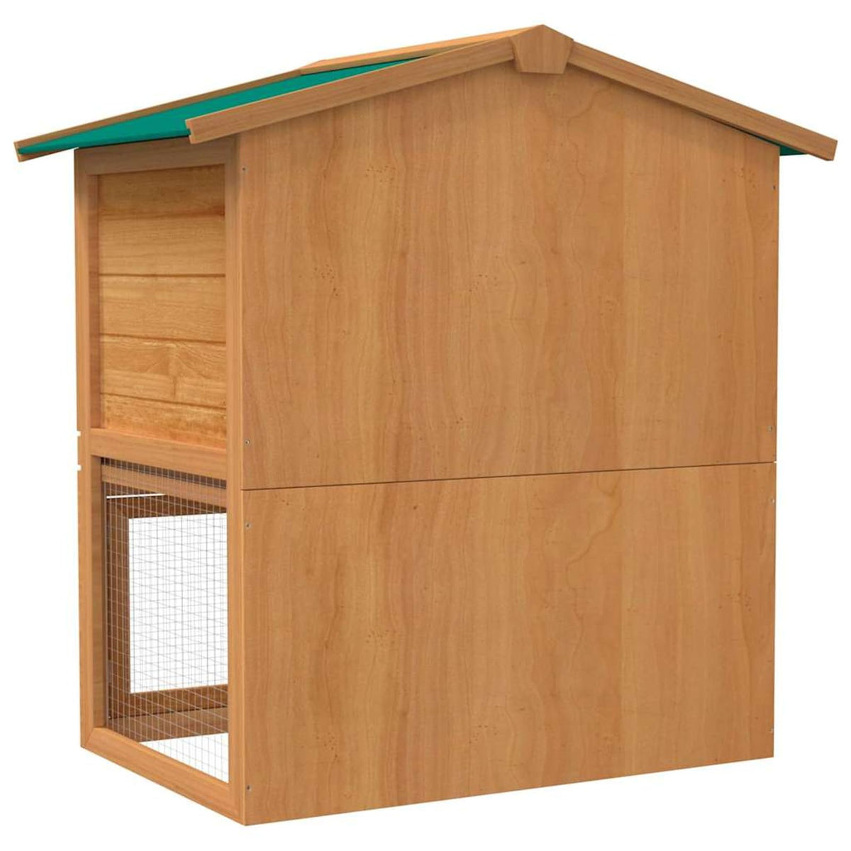2-Tier Wooden Rabbit Hutch with Ramp S676