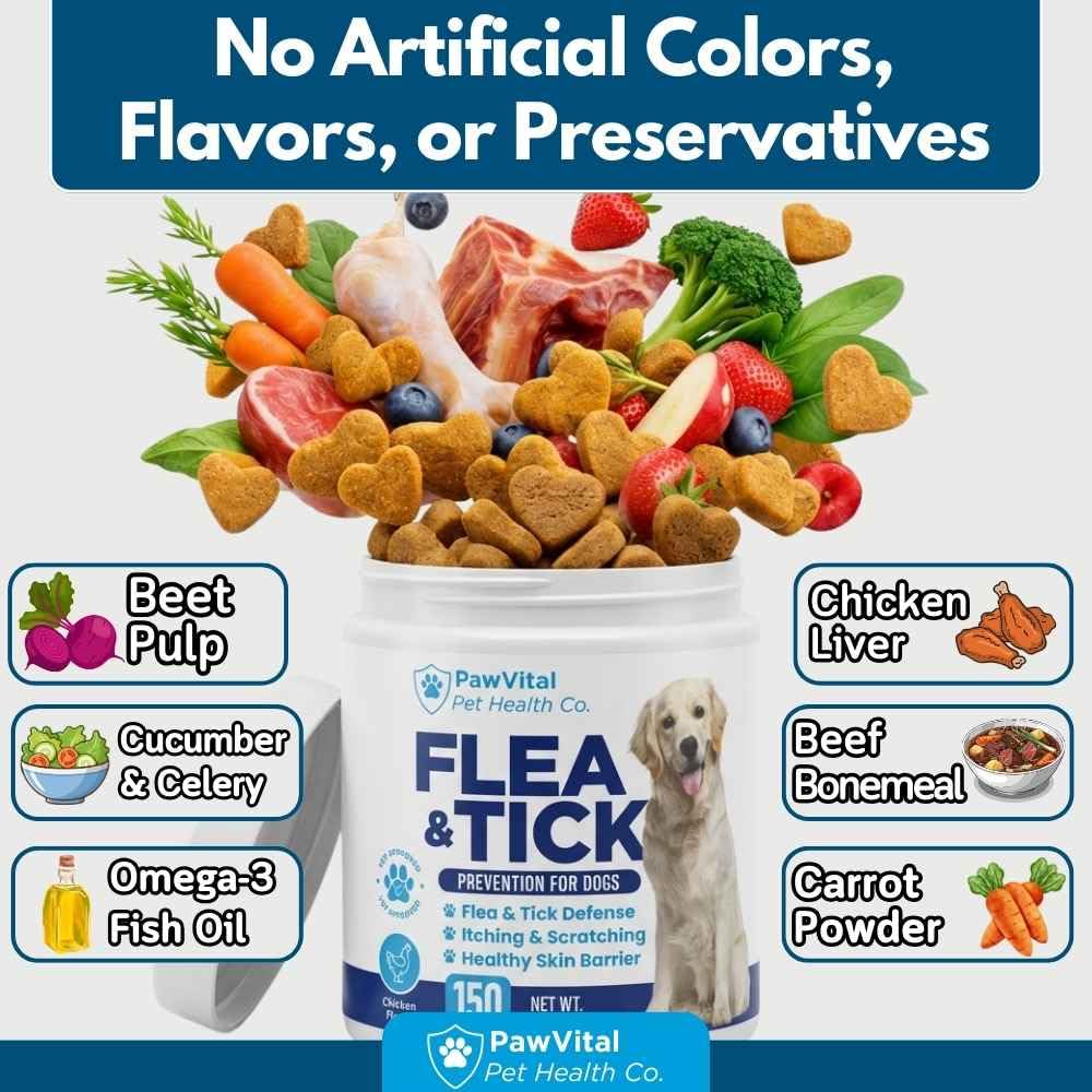 Flea and Tick Prevention for Dogs Chewables 150 Soft Chews Chicken Flavor X9739