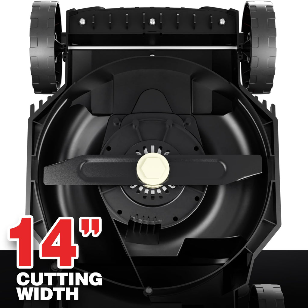 14" Corded Electric Lawn Mower with 3-Position Height Adjustment E112
