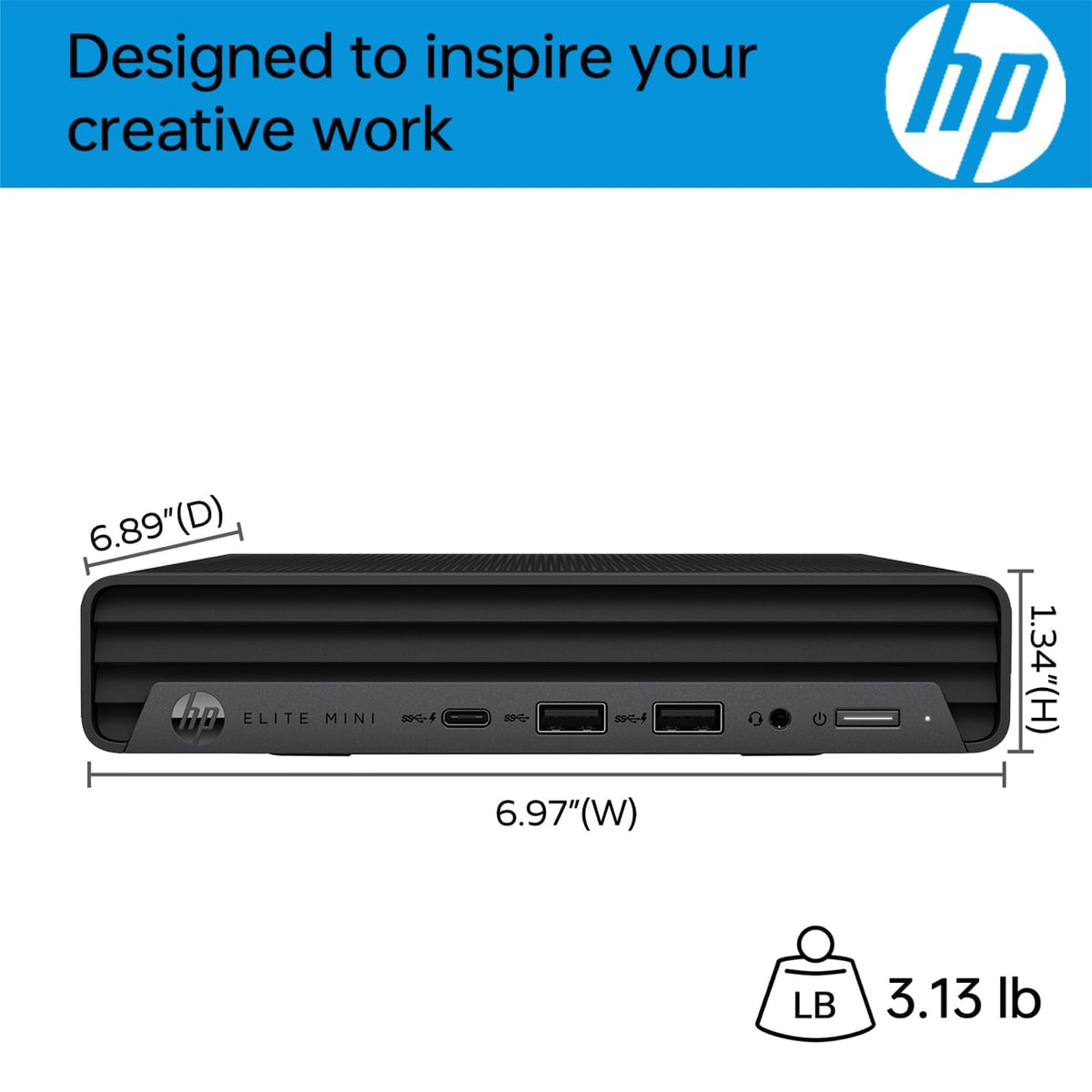 Mini PC Desktop Computer, Intel Core i5-14500, 16GB DDR5 RAM, 512GB SSD, Keyboard & Mouse Included, Windows 11 Pro D59306