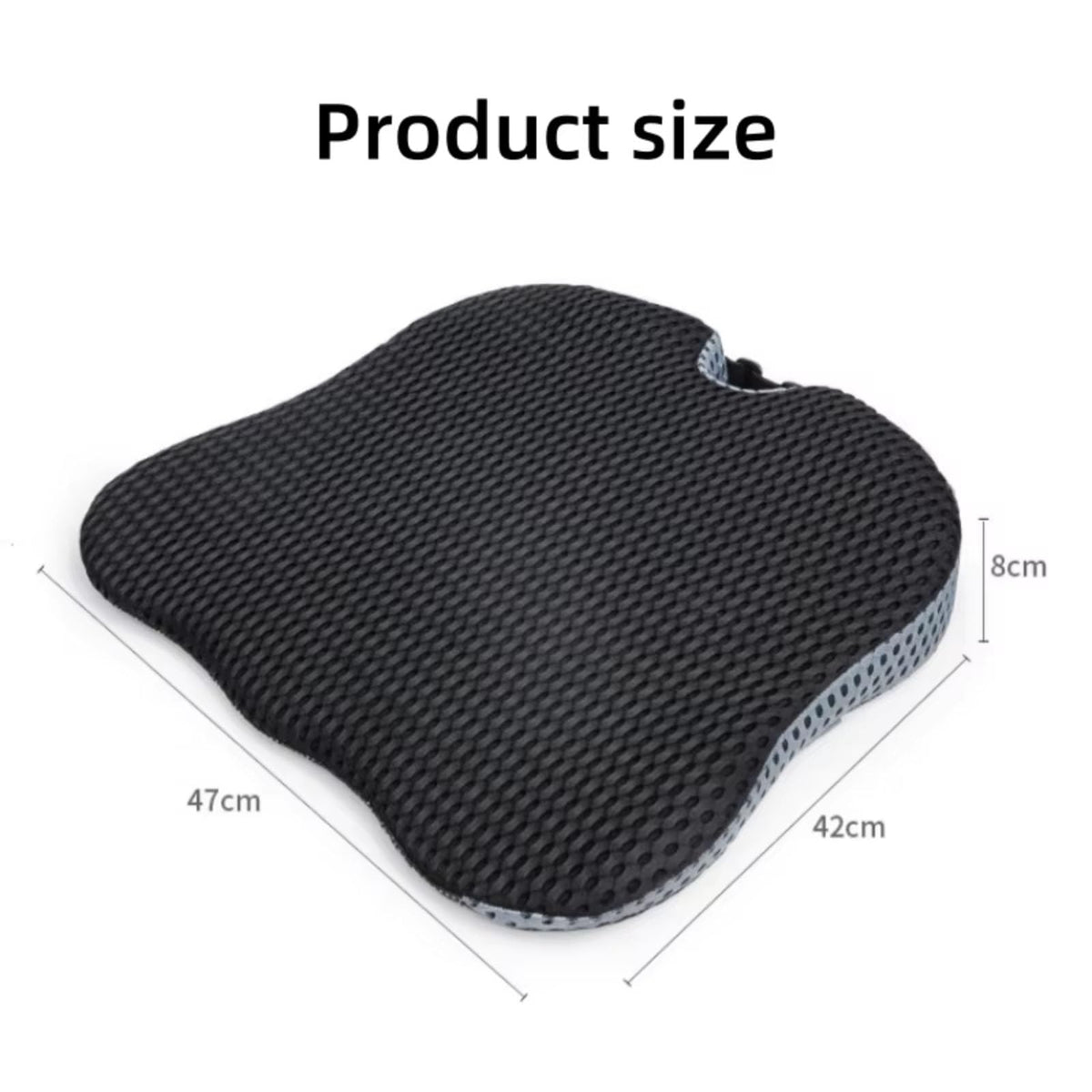 Black Memory Foam Car Seat Booster Cushion L611