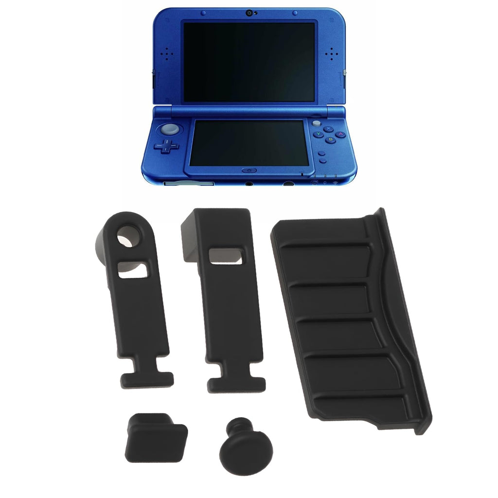 Game Console Card Slot Silicone Plug 2 Sets Black A434166