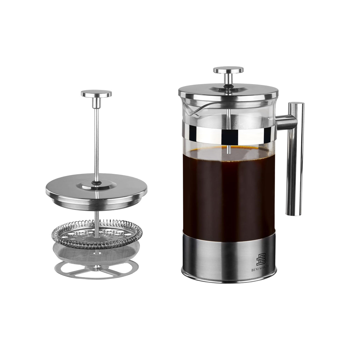 34 oz Borosilicate Glass French Press Coffee Maker S597553