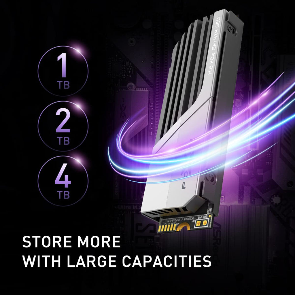 4TB PCIe Gen4 M.2 2280 SSD with PS5 Heatsink N257601