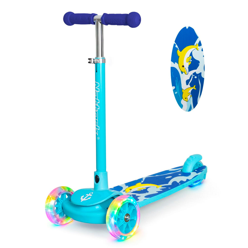 3-Wheel Toddler Kick Scooter with Light-Up Wheels R89673