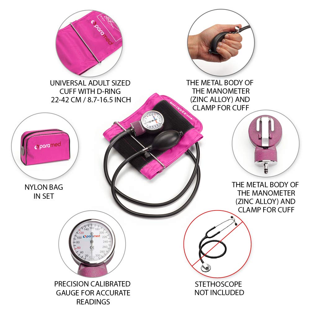 Manual Blood Pressure Cuff with Universal Cuff and Carrying Case V8623