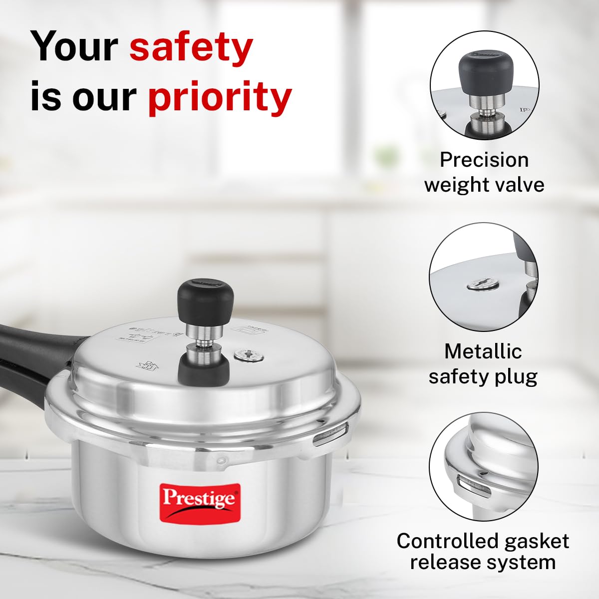 2 Liter Aluminium Pressure Cooker Y598