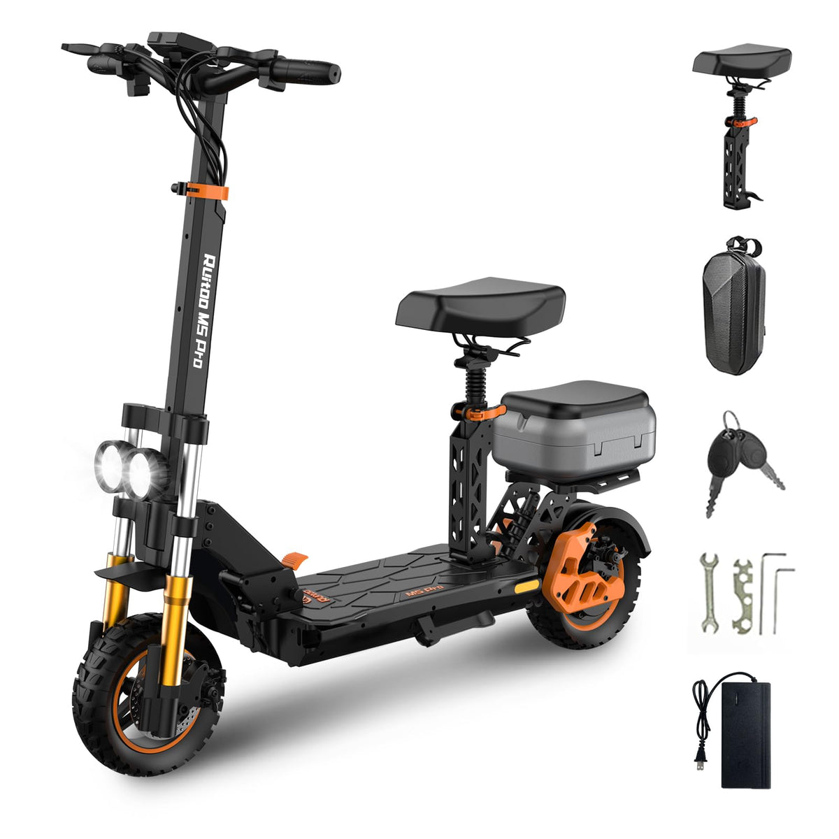 1200W Off Road Electric Scooter with Dual Suspension S4849