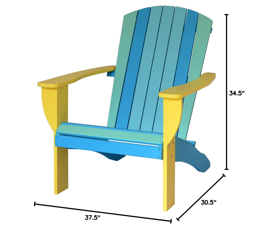 Solid Cedar Adirondack Chair with Folding Table N151