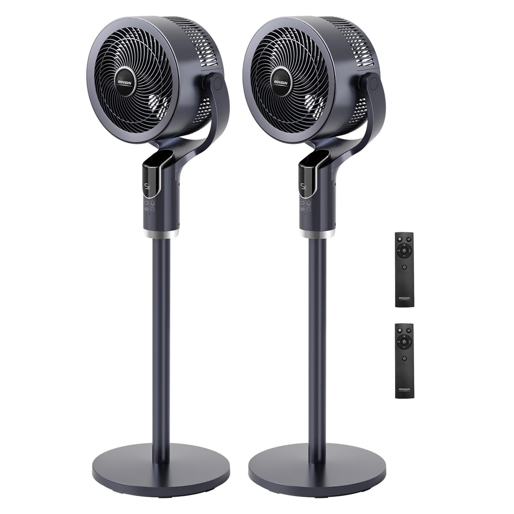 3-in-1 Pedestal Tabletop Fan with Remote Grey 2-Pack N1329