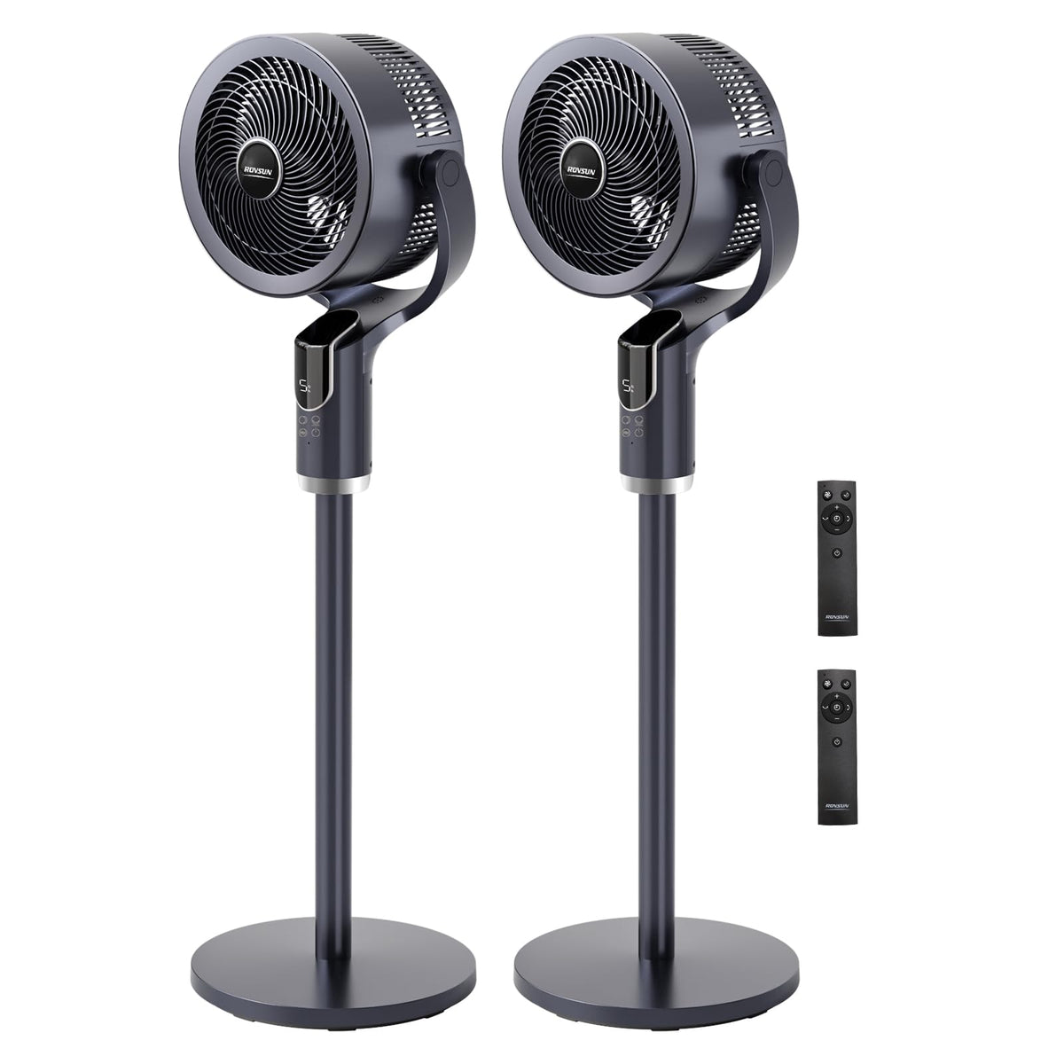 3-in-1 Pedestal Tabletop Fan with Remote Grey 2-Pack N1329