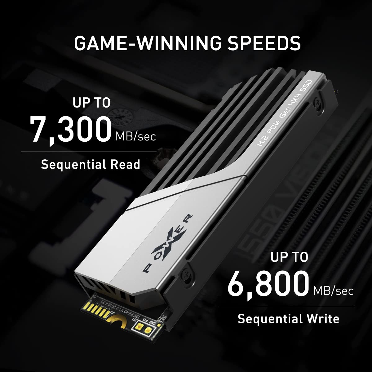 4TB PCIe Gen4 M.2 2280 SSD with PS5 Heatsink N257601