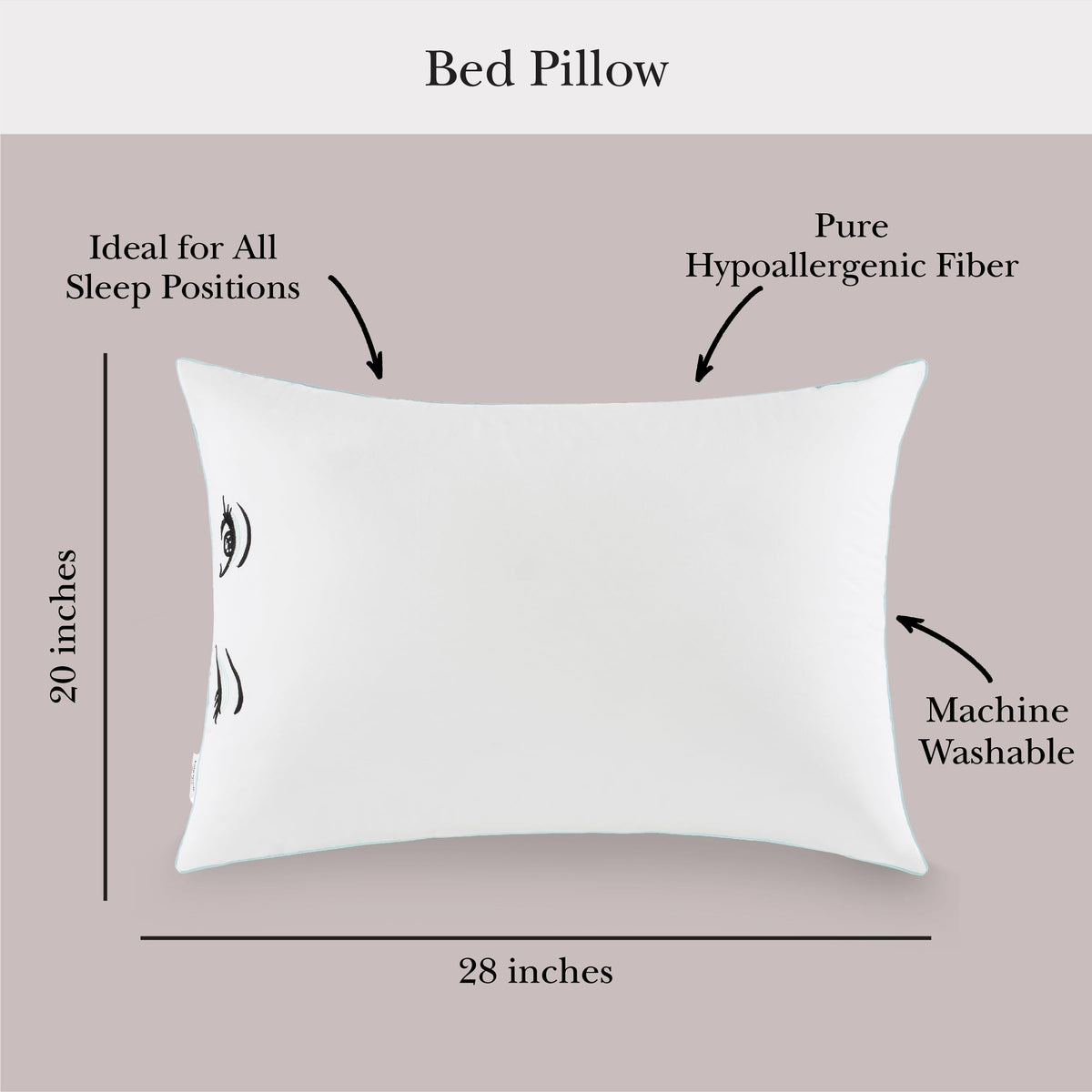 White Queen Pillows Set of 2 U560022
