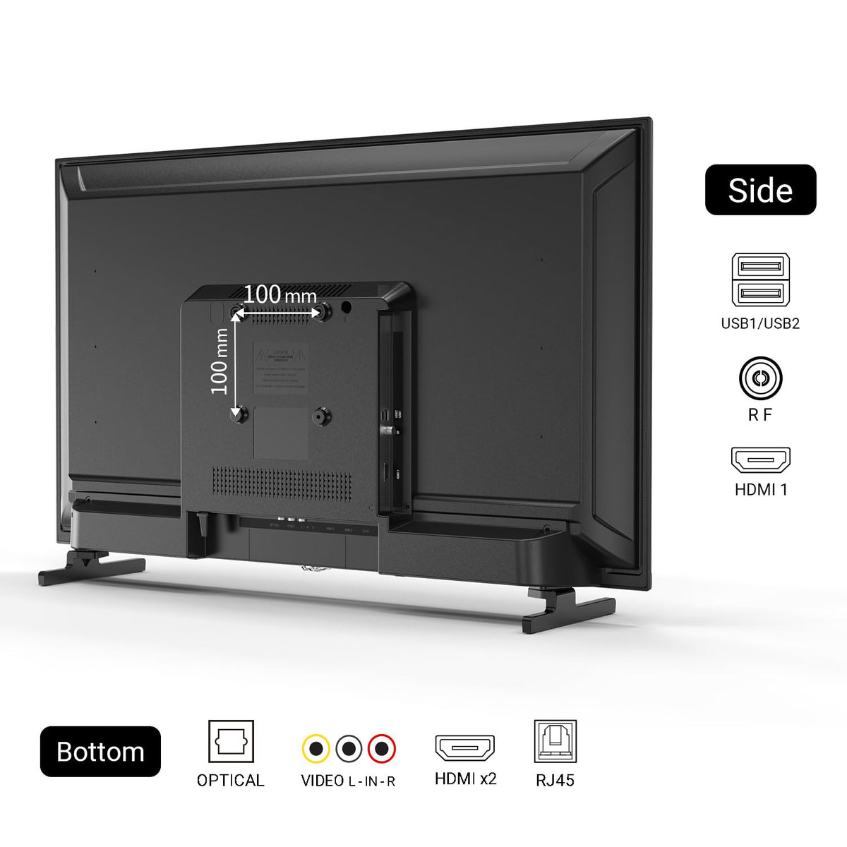 32 Inch FHD Smart TV 1080p Full HD Central Stand with HDR Dolby Audio R67008