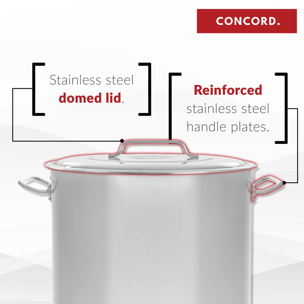 Stainless Steel Stock Pot with Steamer Basket 40 Quart Z904