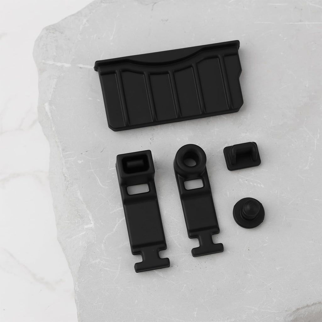Game Console Card Slot Silicone Plug 2 Sets Black A434166