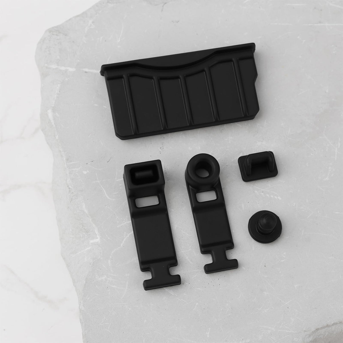 Game Console Card Slot Silicone Plug 2 Sets Black A434166