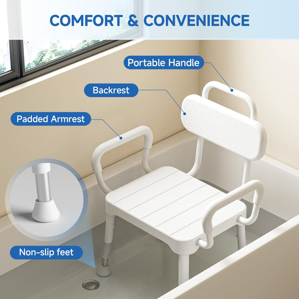 Shower Chair with Back & Arms R163