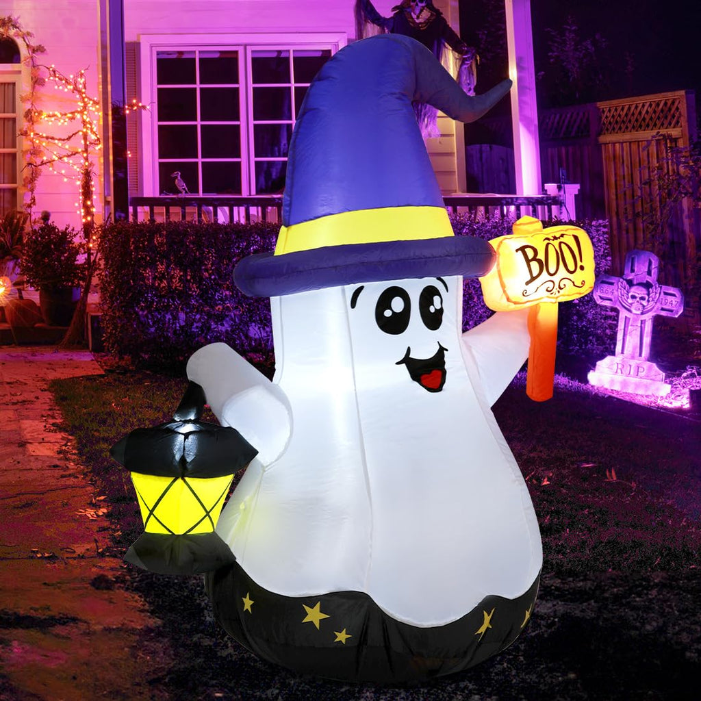 5 FT Halloween Inflatables Ghost with Built-in LEDs M807693