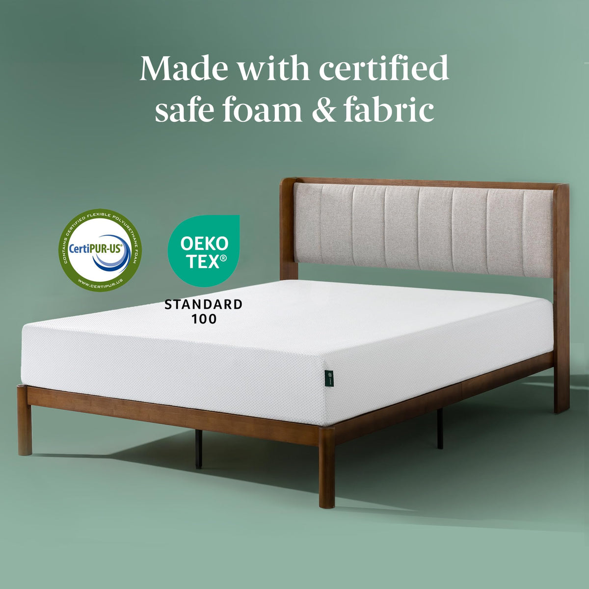 8 Inch Green Tea Cooling Gel Memory Foam Mattress Twin Z307