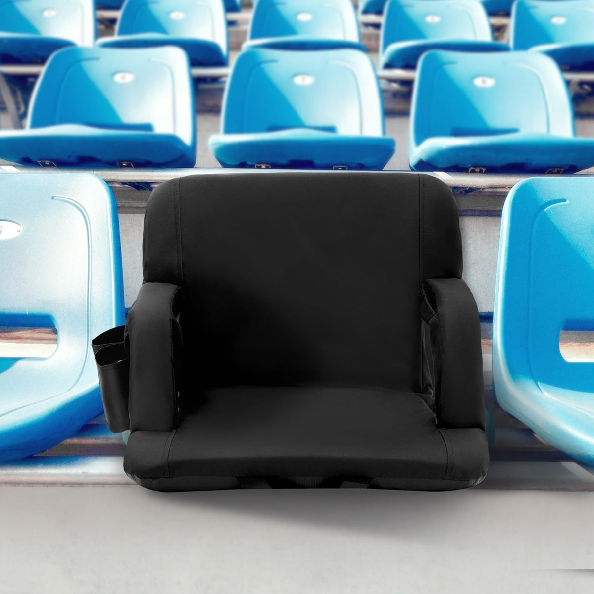 Folding Padded Stadium Seat with Cupholder K69183