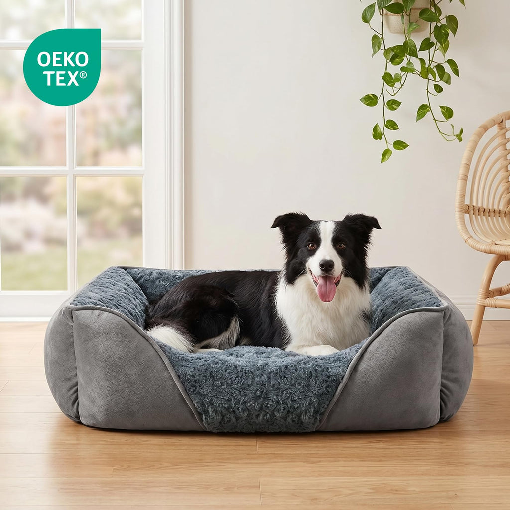 Washable Orthopedic Dog Bed with Anti-Slip Bottom J407