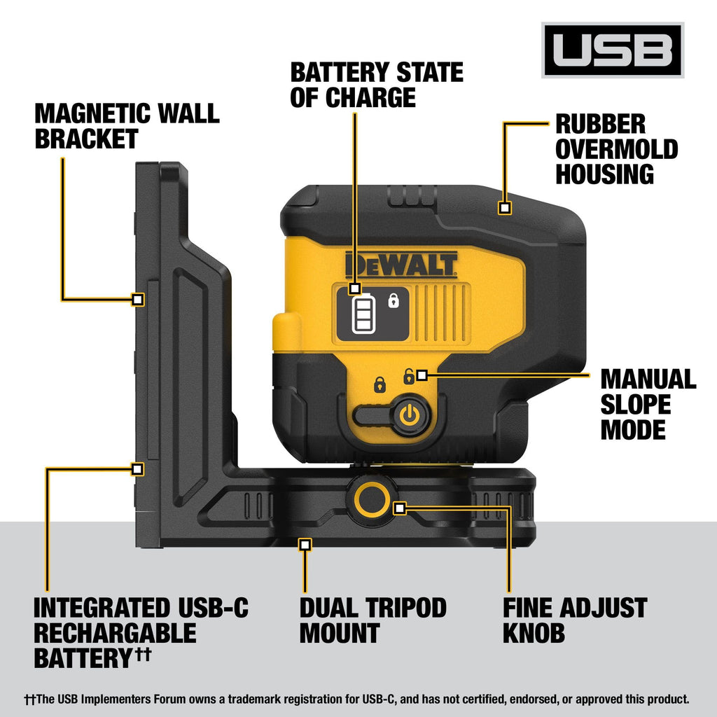 Green 3 Spot Self Leveling Laser Level Kit M52950