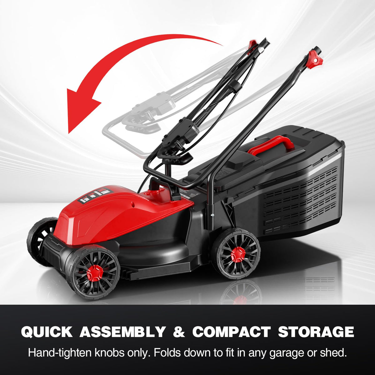 14" Corded Electric Lawn Mower with 3-Position Height Adjustment E112