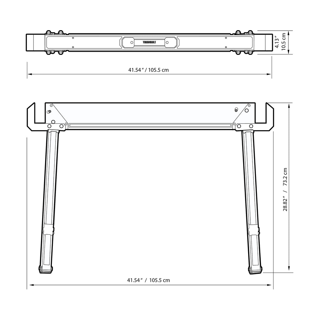 Folding Sawhorse & Jobsite Table 2-Pack U983796