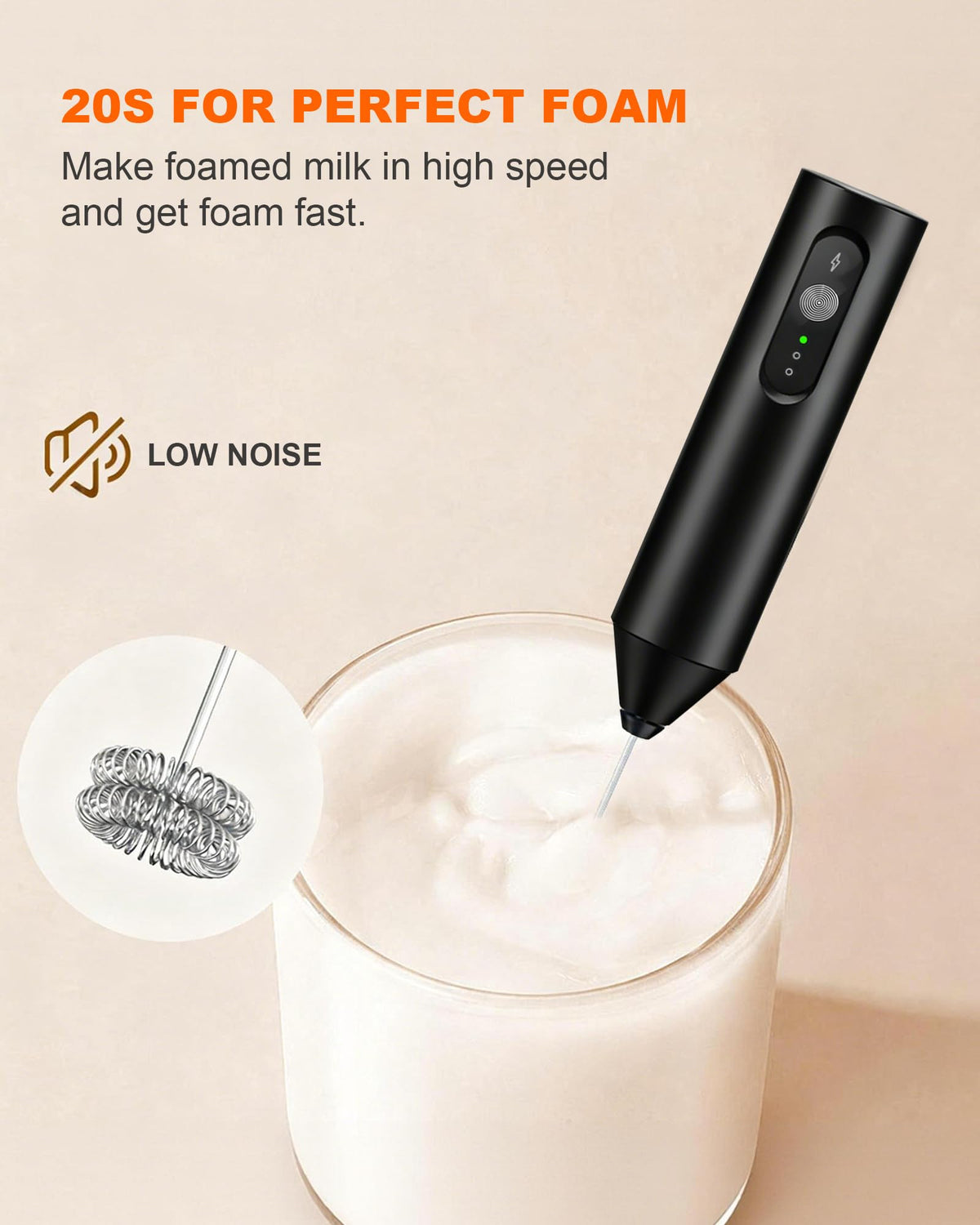 Rechargeable Handheld Milk Frother W892