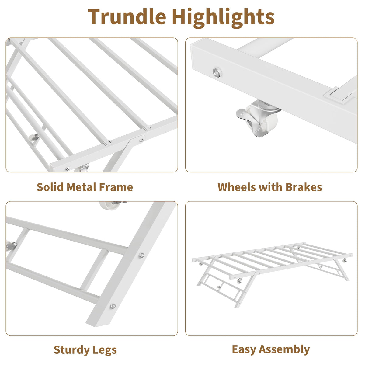 Twin Pop Up Trundle Bed X70912