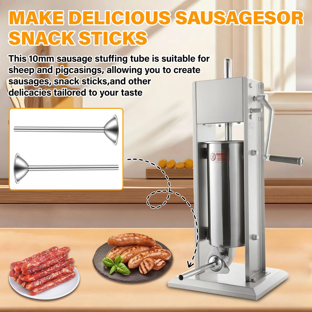 2 Pack 10mm Sausage Stuffer Tubes W2888