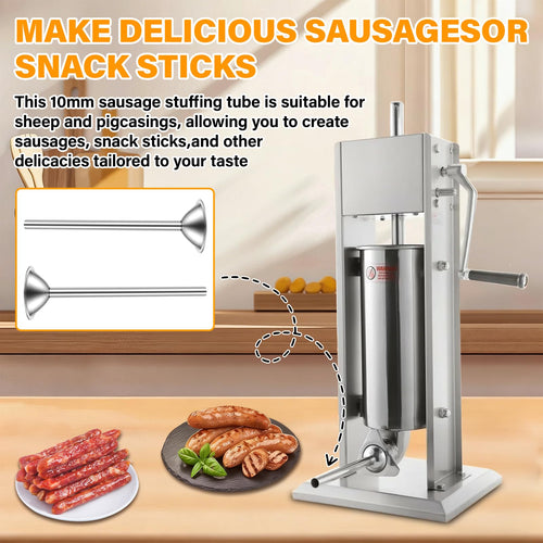 2 Pack 10mm Sausage Stuffer Tubes W2888