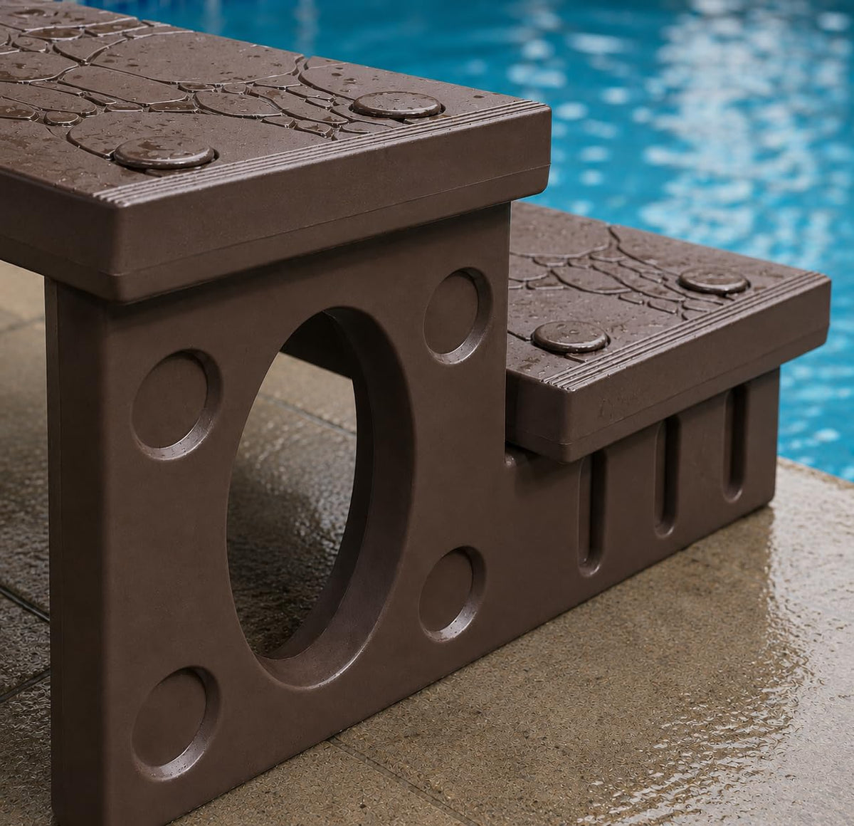 2-Step Spa Hot Tub Pool Deck Steps A838