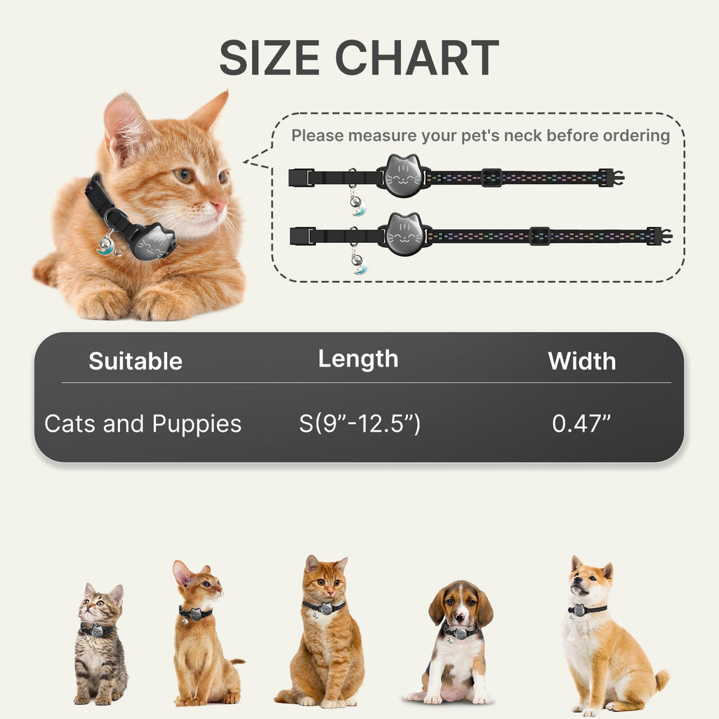 Reflective Breakaway Cat Collar with Bell F923961