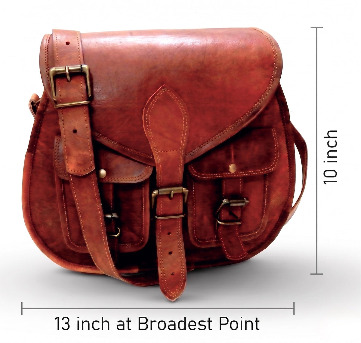 Women Vintage Style Genuine Leather Crossbody Shoulder Bag O578