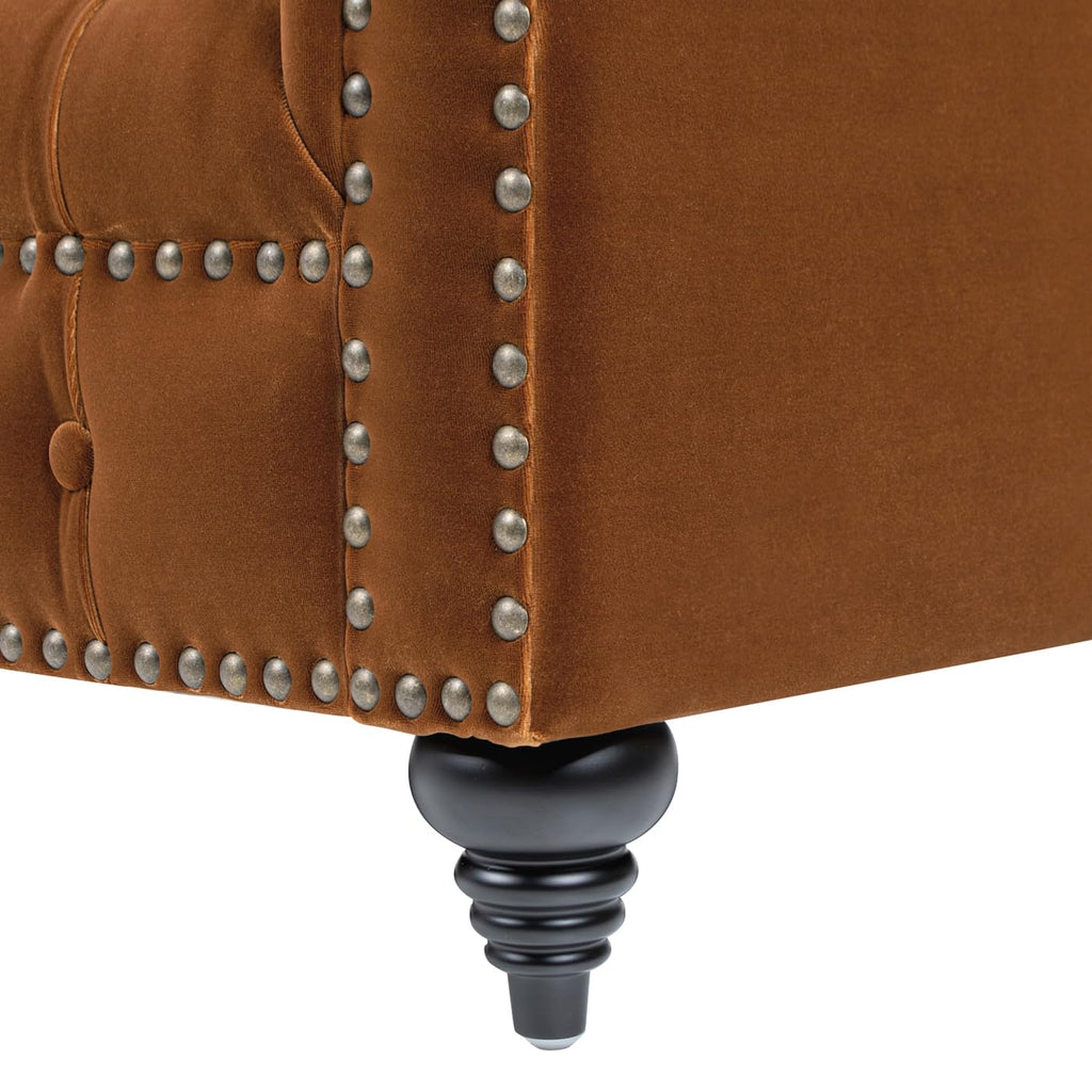 88" Burnt Orange Performance Velvet Sofa D868685