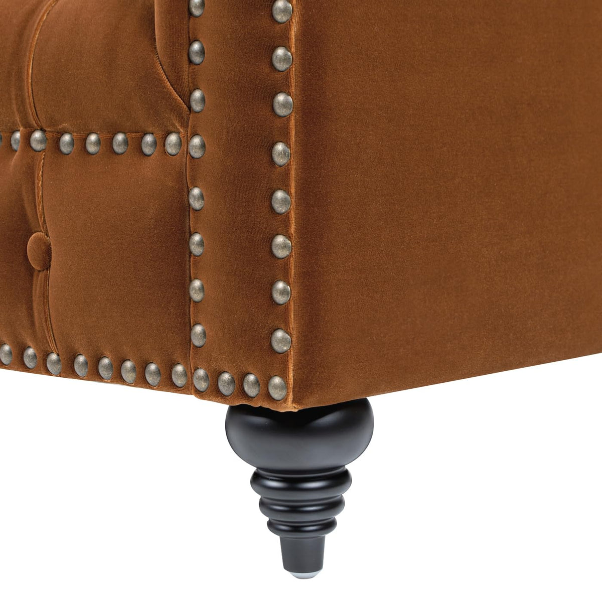 88" Burnt Orange Performance Velvet Sofa D868685
