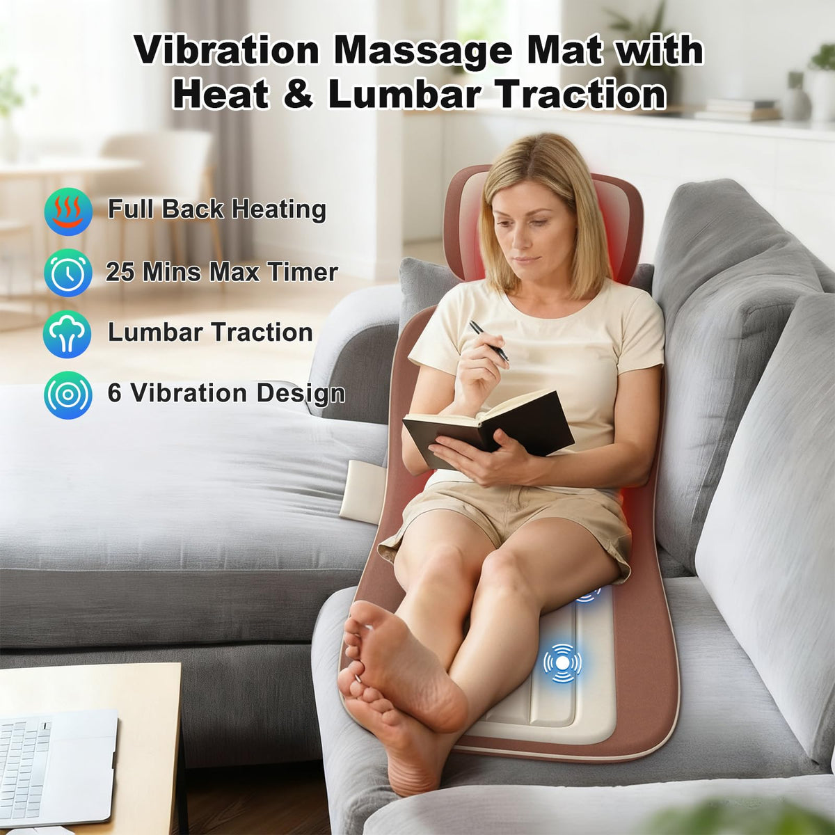 Full Body Massage Mat with 3 Heating Zones G900496