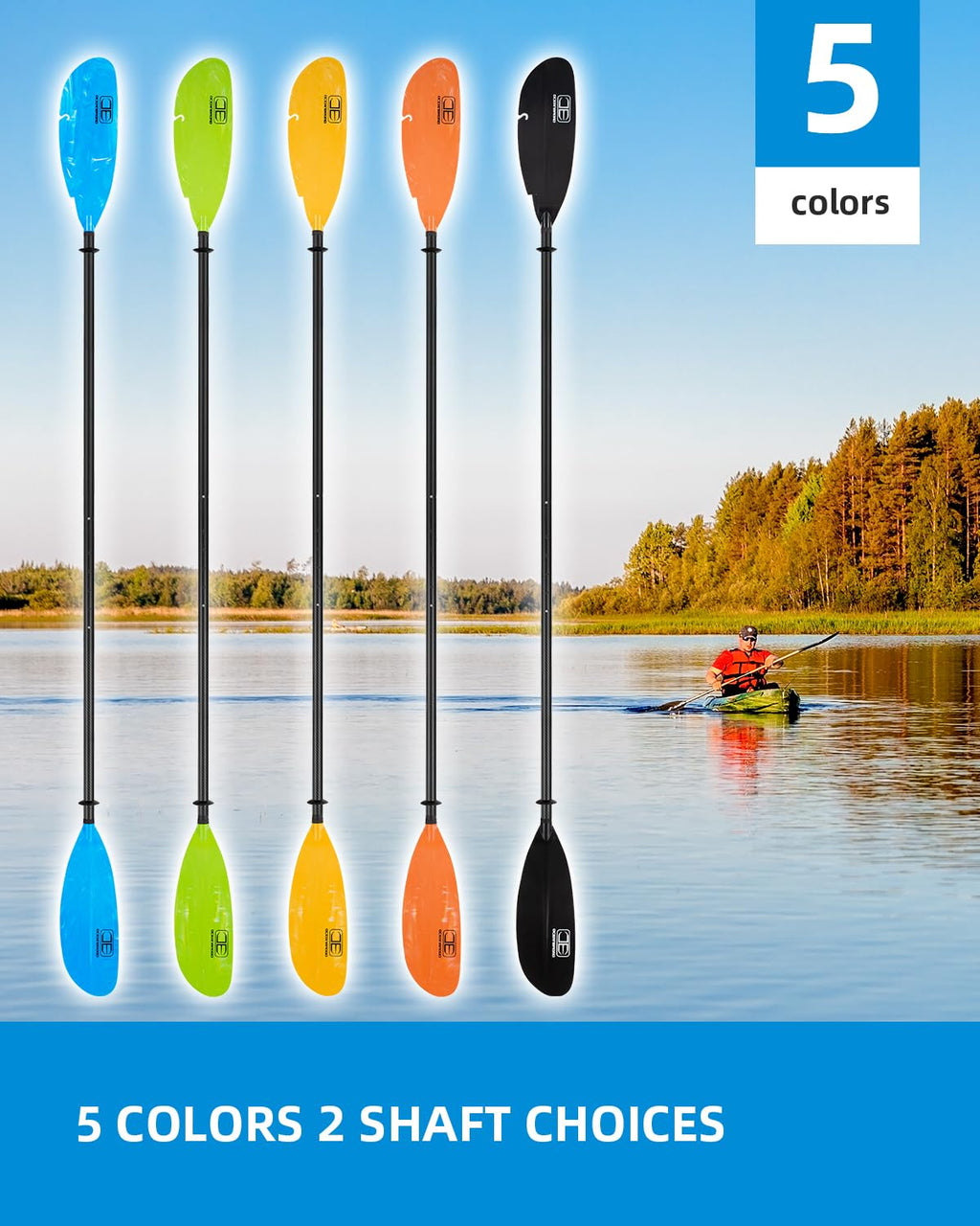 Adjustable Carbon Fiber Kayak Paddle E7574