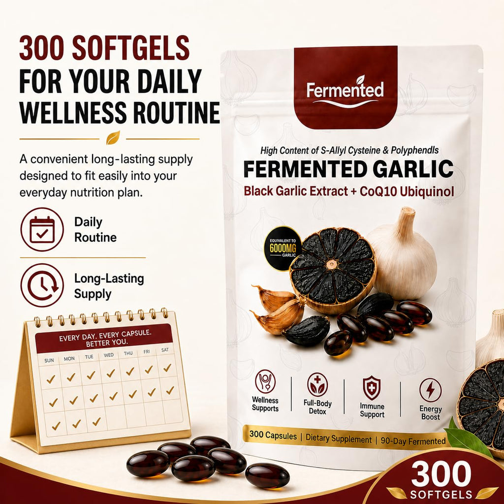 Black Garlic Coq10 Ubiquinol Softgels F93490