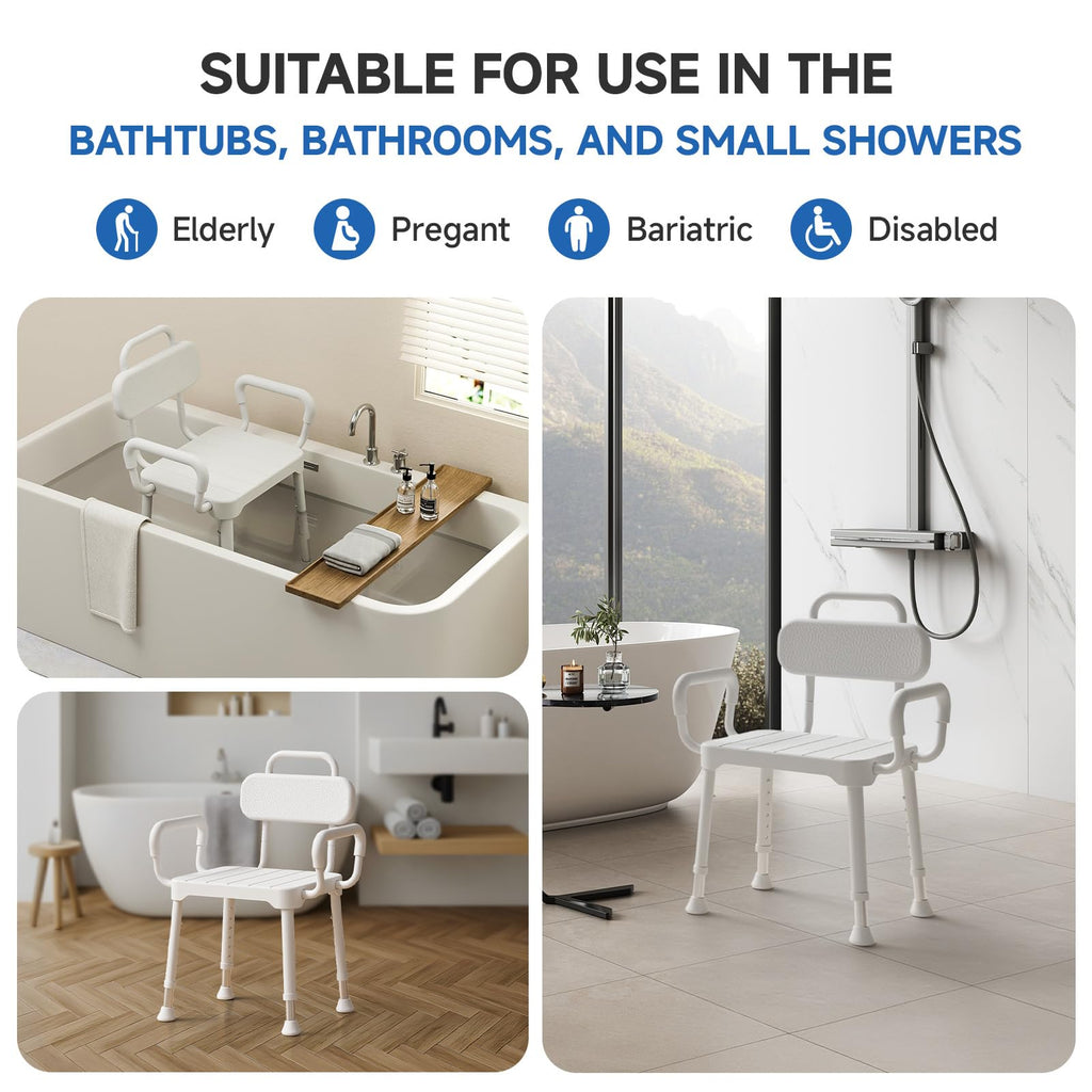 Shower Chair with Back & Arms R163